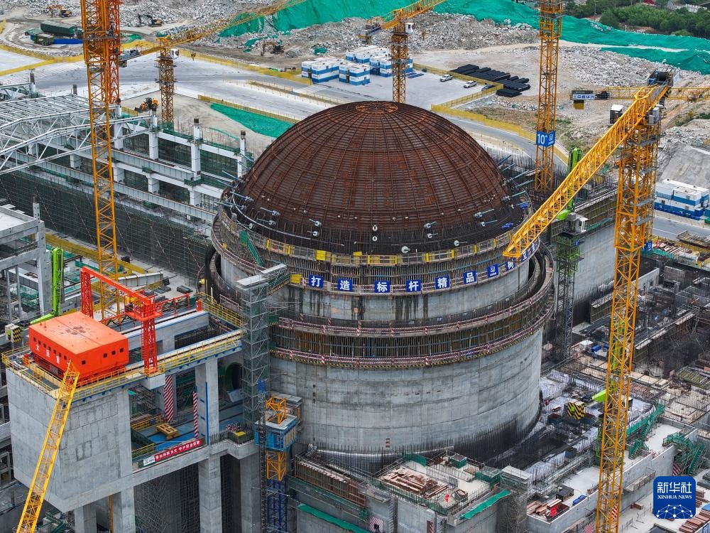 田灣核電基地7、8號機組工程建設穩步推進，助力能源結構優化